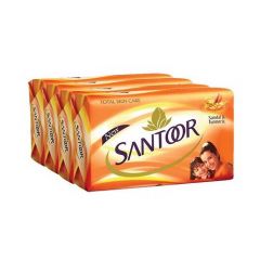 Santoor Soap Sandal Turmeric 100g Pack of 4