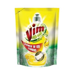 Vim Dish Wash Liquid Pouch Lemon 500ml