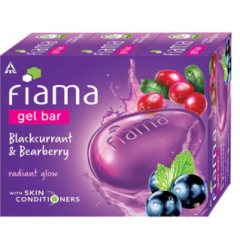 FIAMA GEL BAR BLACKCURRANT & BEARBERRY SOAP 3X125G