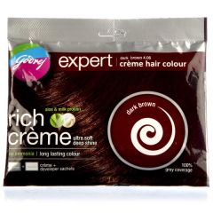 Godrej Expert Dark Brown Hair Colour Sachets 20Ml 20Gm