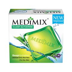 MEDIMIX CLEAR GLYCERIN DEEP HYDRATION SOAP 100G