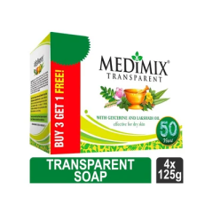 MEDIMIX TRANSPARENT SOAP 4x125G