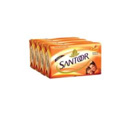 Santoor Sandal and Turmeric soap 75gm (Set of 4)
