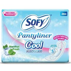 SOFY PANTY LINER COOL (MENTHOL FRESH) 36 N